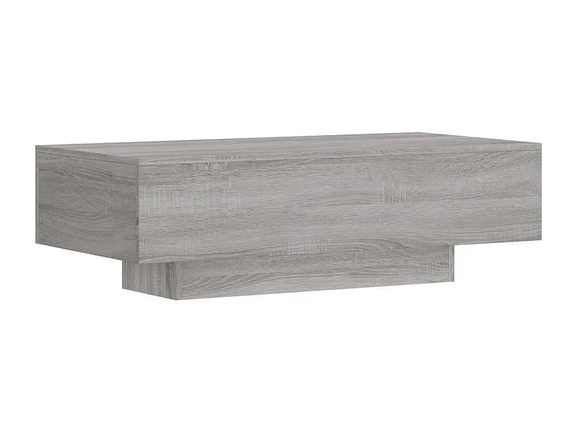 Table basse sonoma gris 100x49,5x31 cm bois d'ingénierie