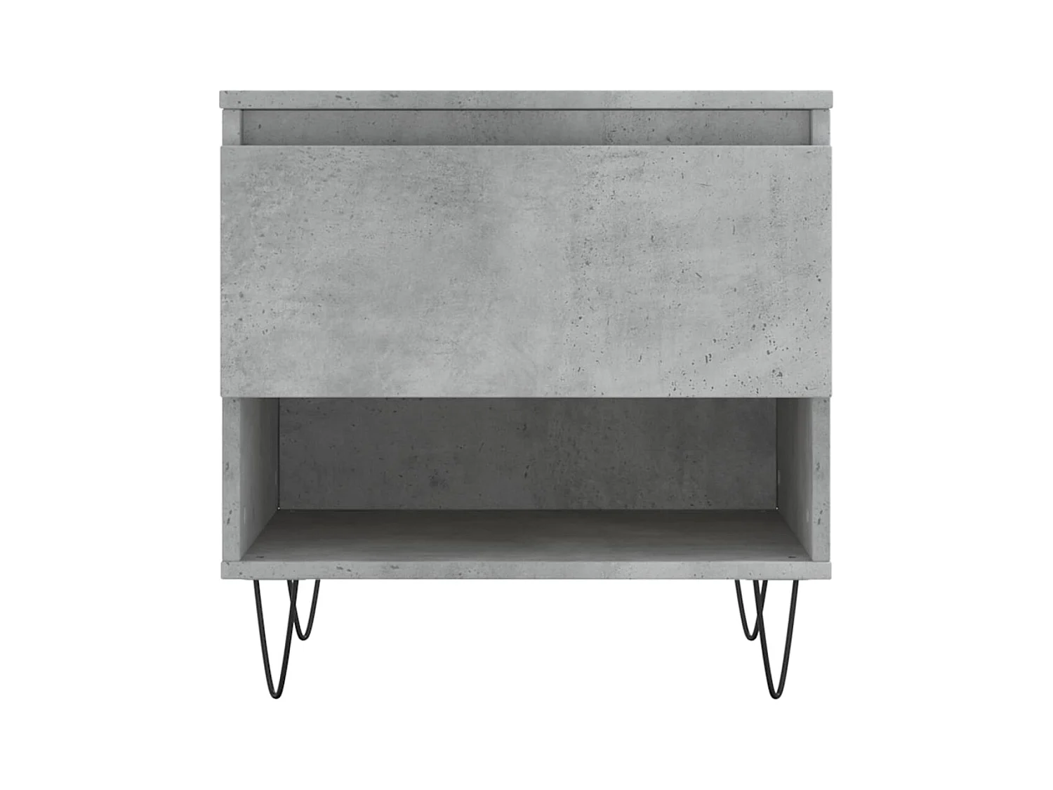 Mesa de centro madera de ingeniería gris hormigón 50x46x50 cm