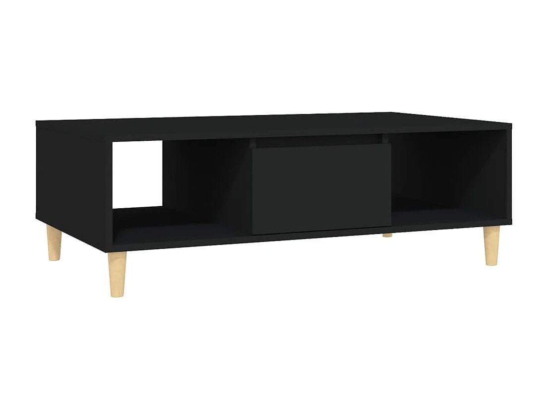 Table basse Noir 103,5x60x35 cm Aggloméré
