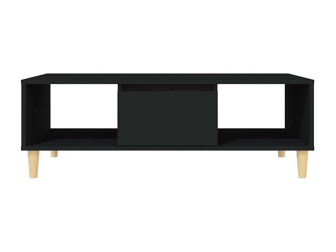 Table basse Noir 103,5x60x35 cm Aggloméré
