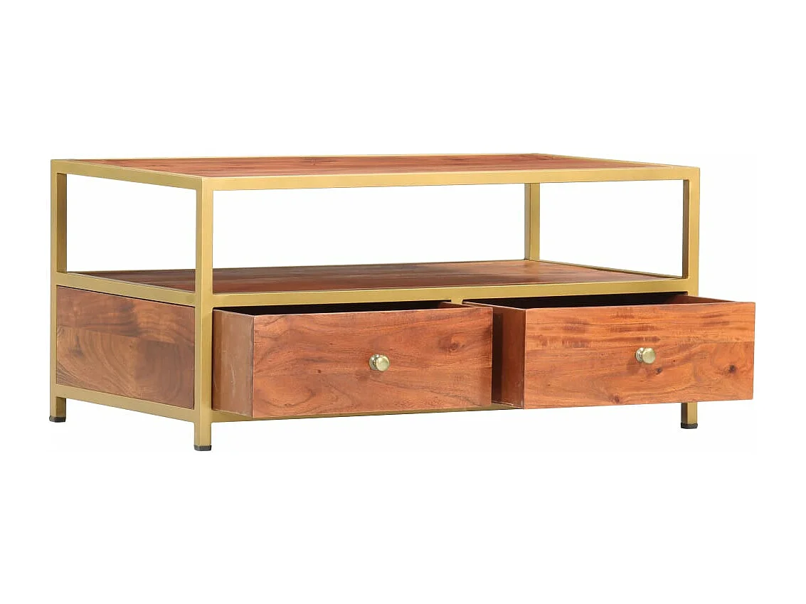 Table basse 90 x 50 x 40 cm Bois d'acacia massif