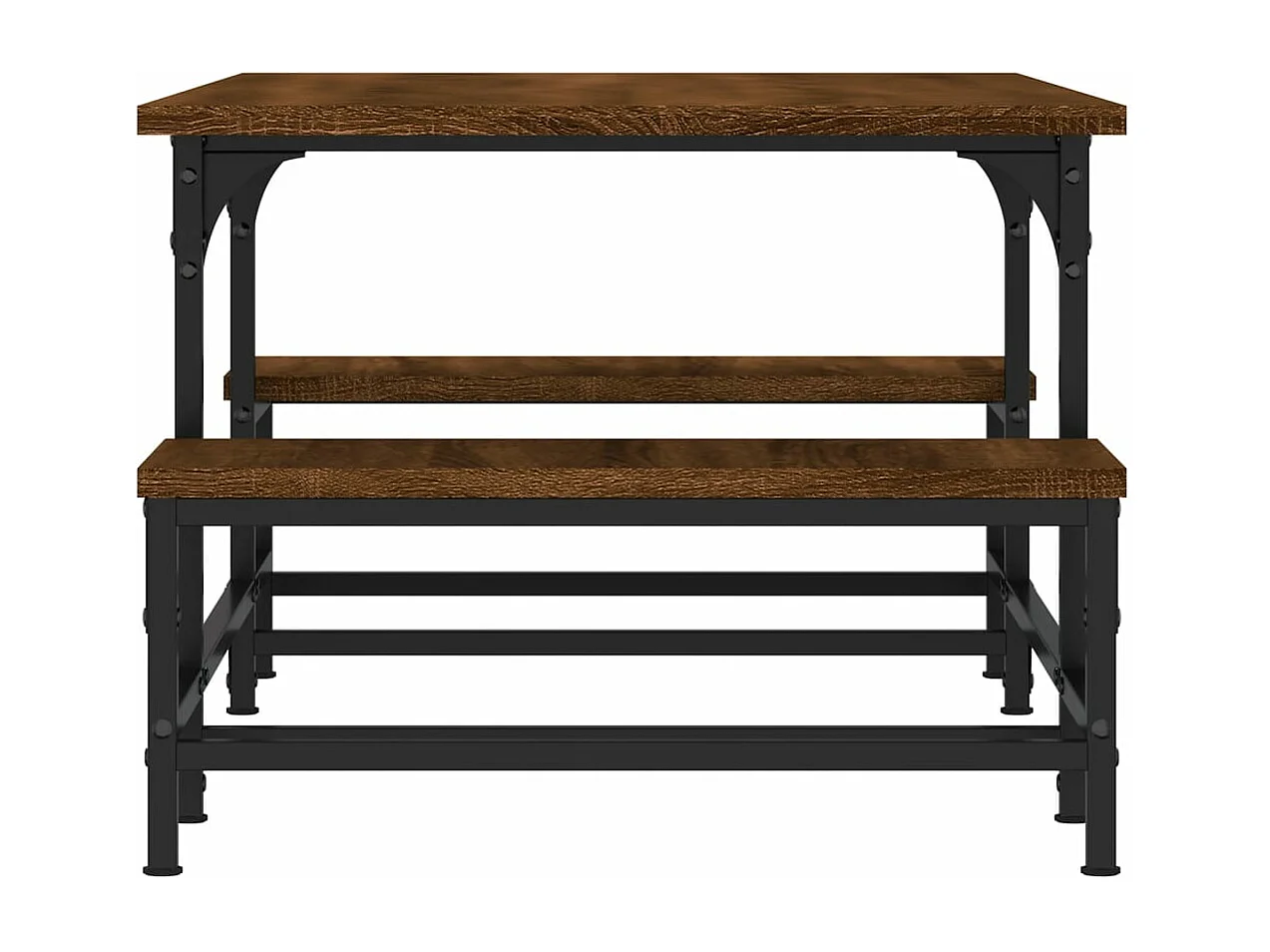 Table basse chêne marron 100x50,5x40 cm bois d'ingénierie