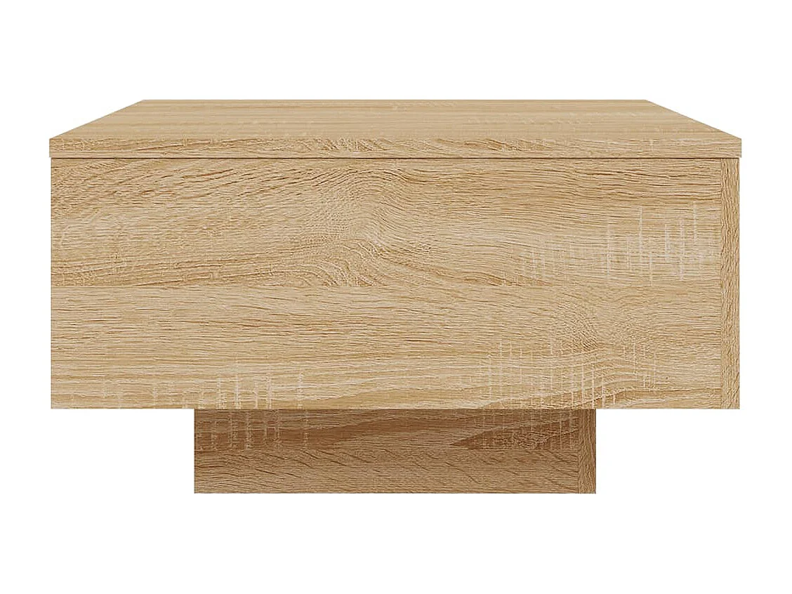 Table basse chêne sonoma 55x55x31 cm bois d'ingénierie