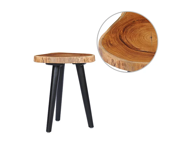 Salontafel 40x45 cm massief teakhout