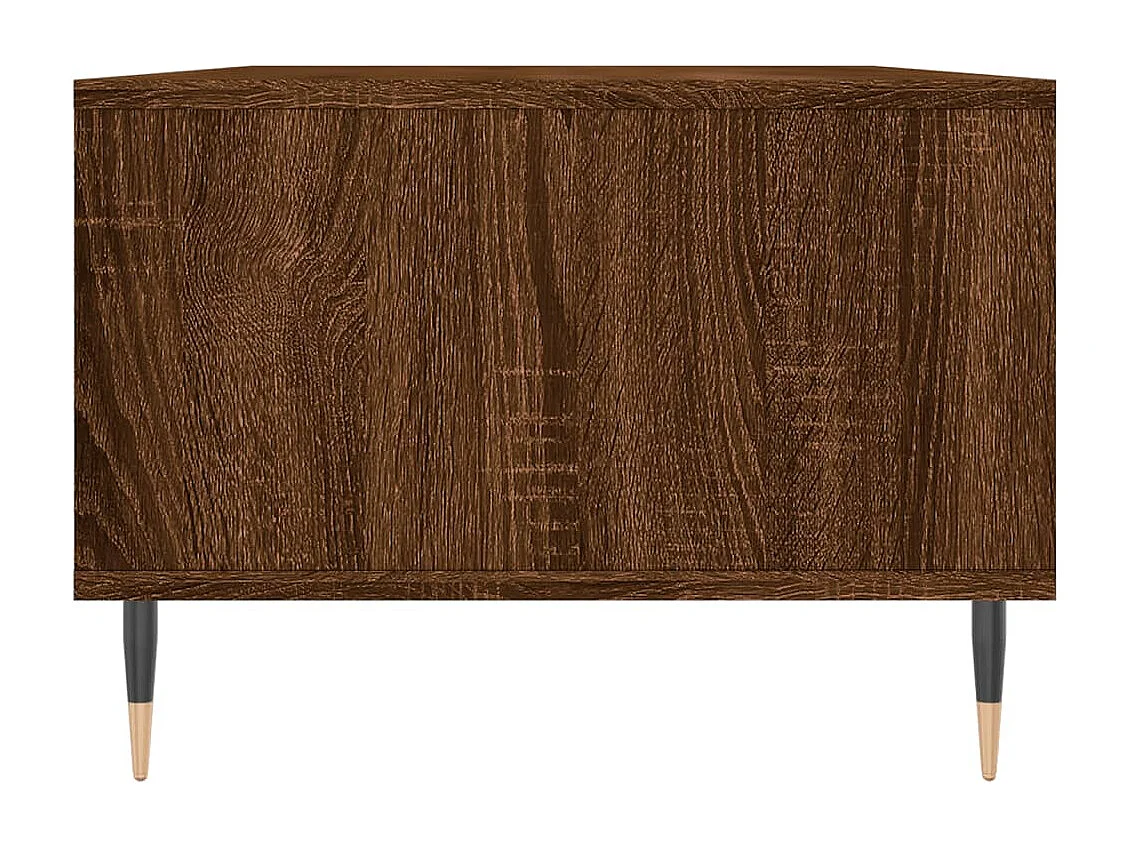 Table basse Chêne marron 90x50x36,5 cm Bois d'ingénierie