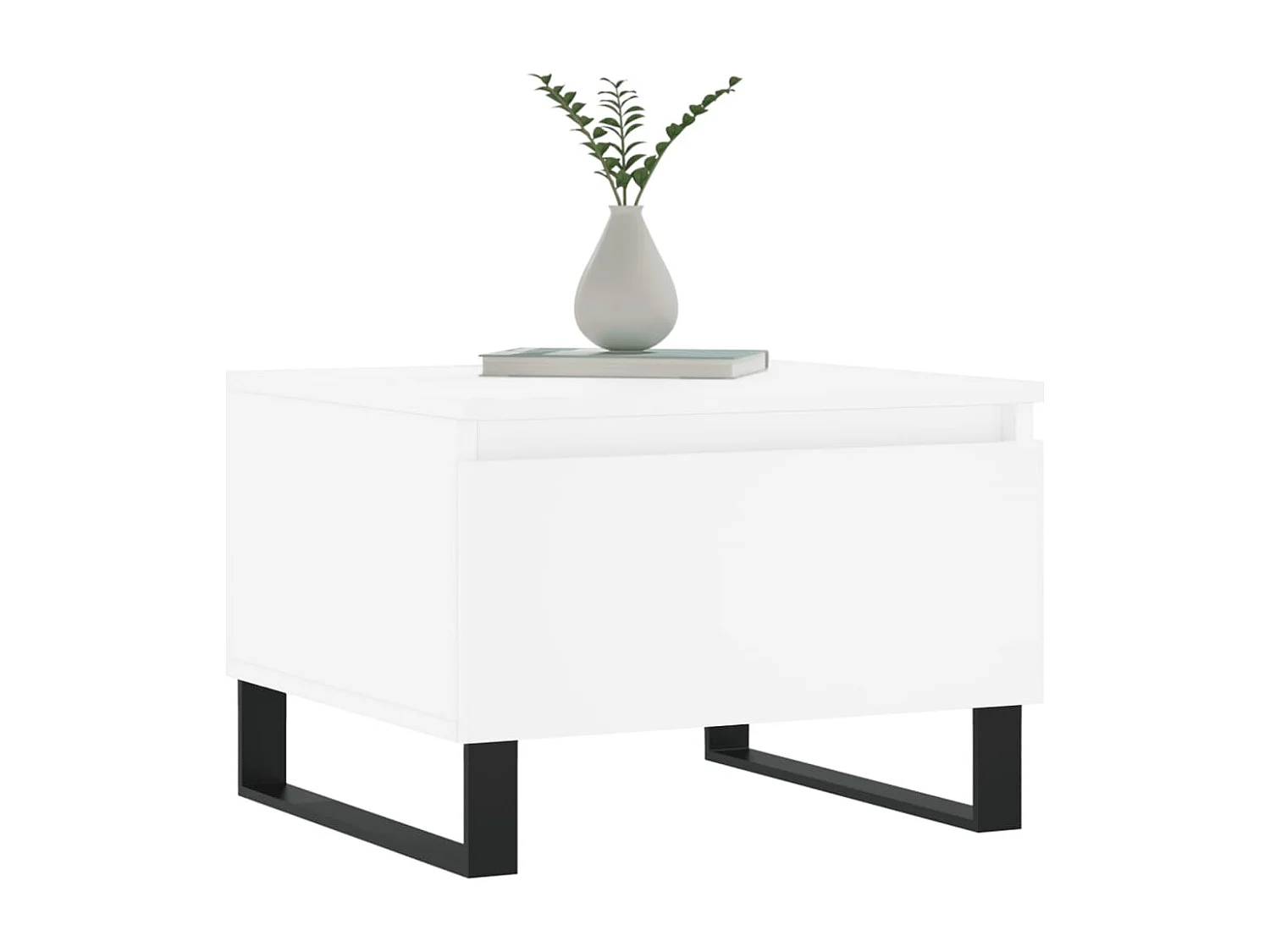 Tables basses 2 pièces blanc 50x46x35 cm bois d'ingénierie