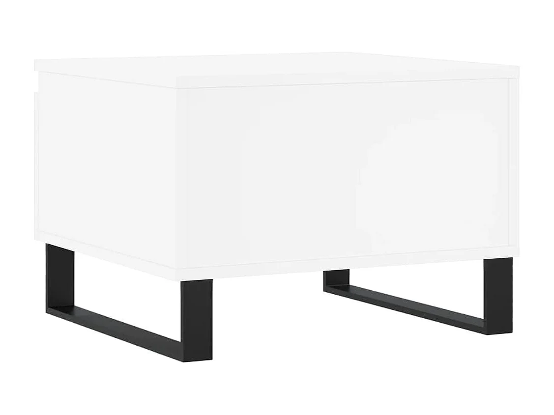 Tables basses 2 pièces blanc 50x46x35 cm bois d'ingénierie