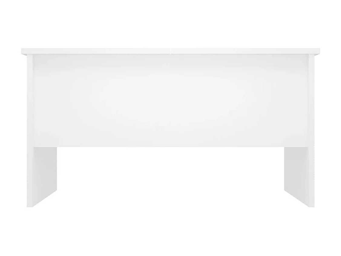 Table basse Blanc 80x50x42,5 cm Bois d'ingénierie