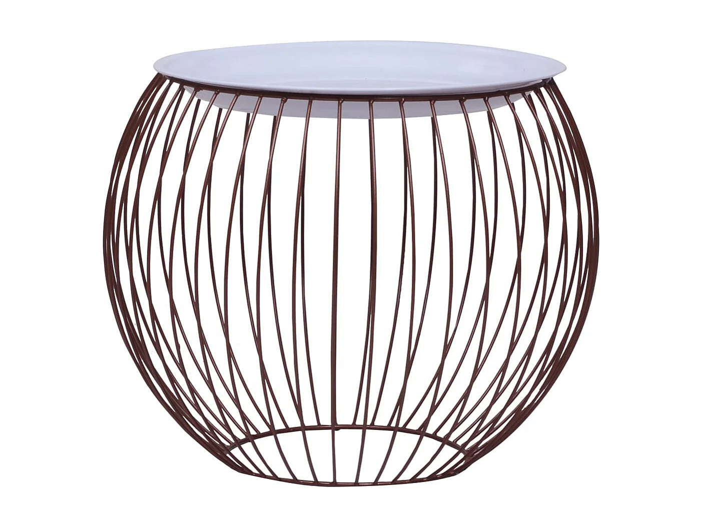 Mesa de centro dorado Ø 51 cm