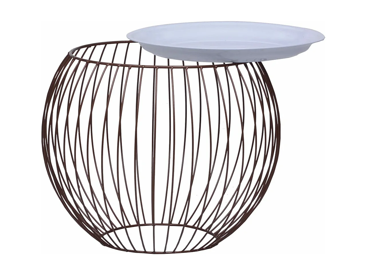 Mesa de centro dorado Ø 51 cm