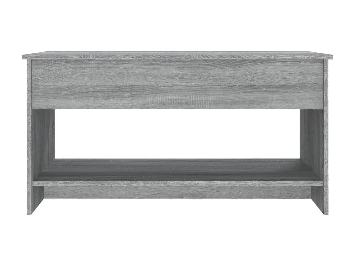 Table basse Sonoma gris 102x50x52,5 cm Bois d'ingénierie