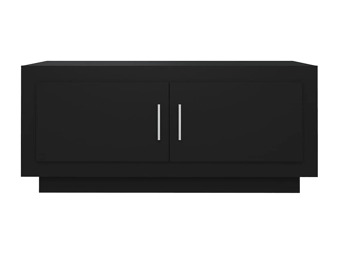 Table basse Noir 102x50x45 cm Bois d'ingénierie