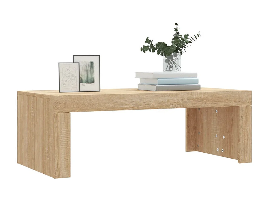 Table basse chêne sonoma 102x50x36 cm bois d'ingénierie