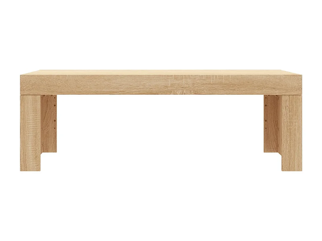 Table basse chêne sonoma 102x50x36 cm bois d'ingénierie