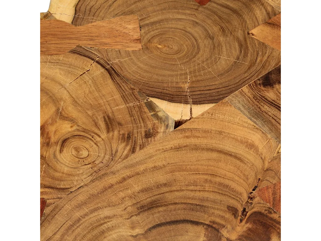 Table basse 35 cm 4 troncs Bois