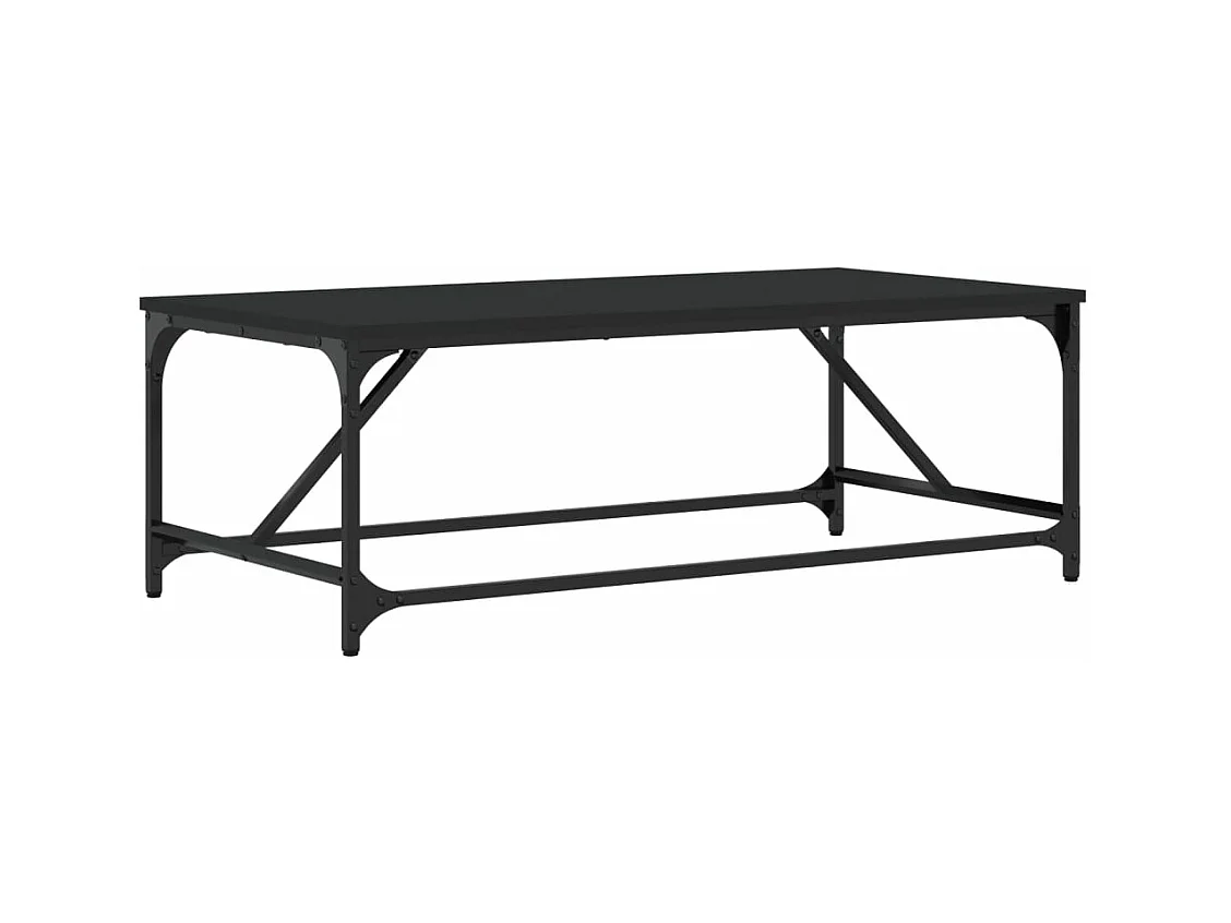 Table basse Noir 100x50x35 cm Bois d'ingénierie