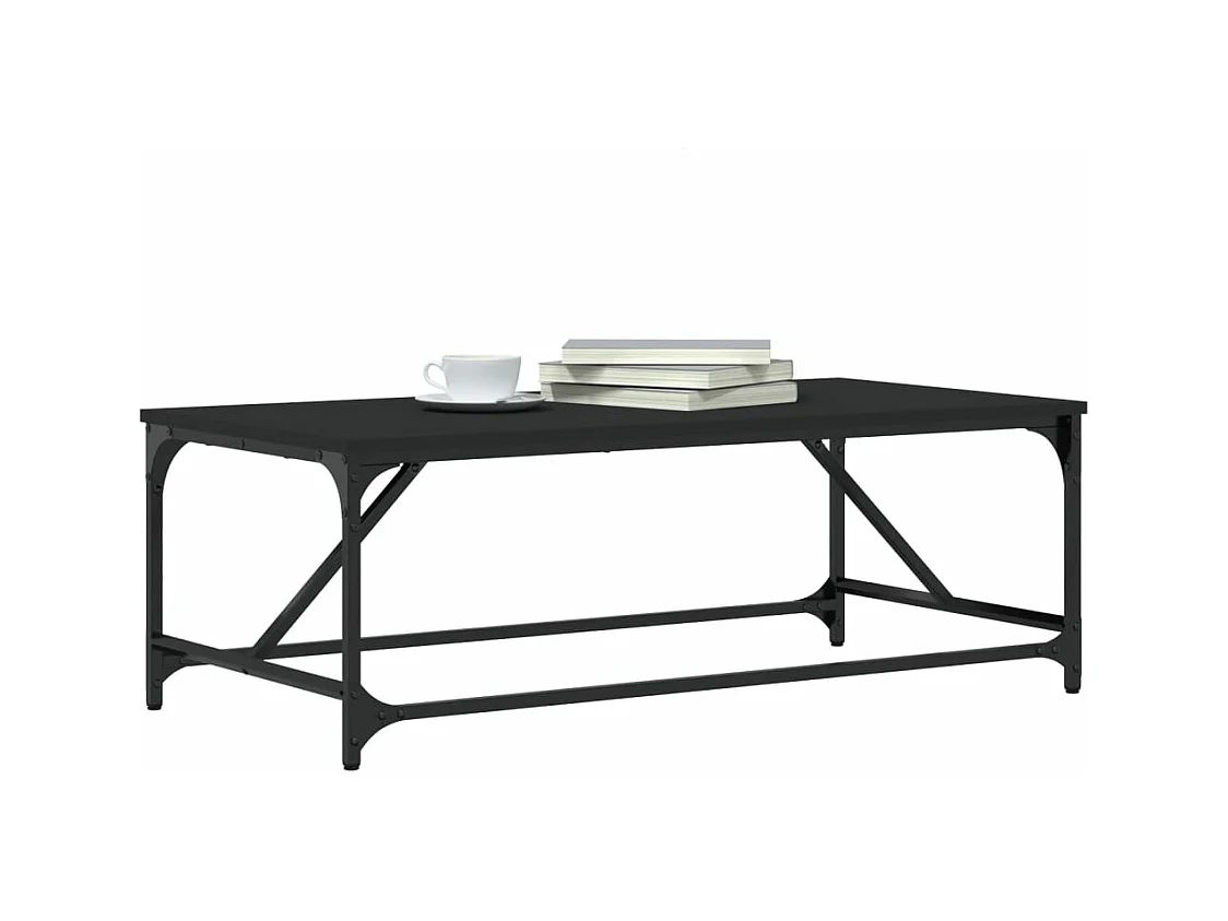 Table basse Noir 100x50x35 cm Bois d'ingénierie