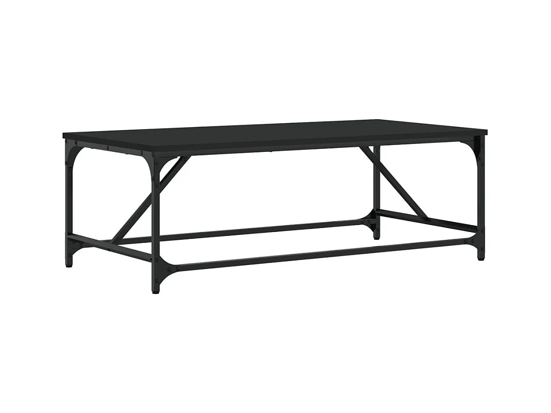 Table basse Noir 100x50x35 cm Bois d'ingénierie
