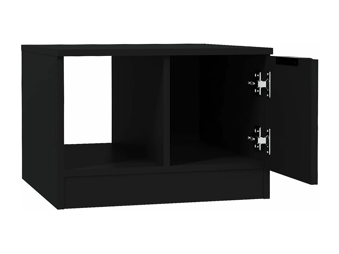 Table basse Noir 50x50x36 cm Bois d'ingénierie