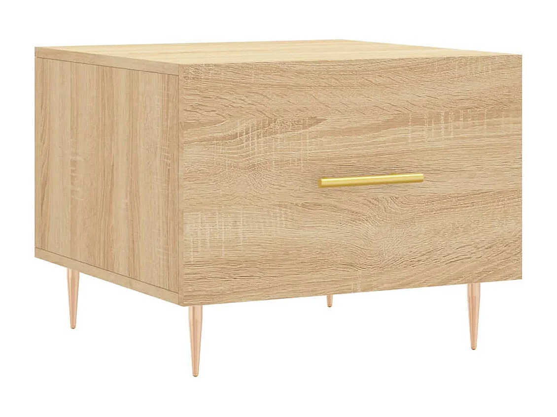 Tables basses 2 pièces chêne sonoma 50x50x40 cm bois d'ingénierie