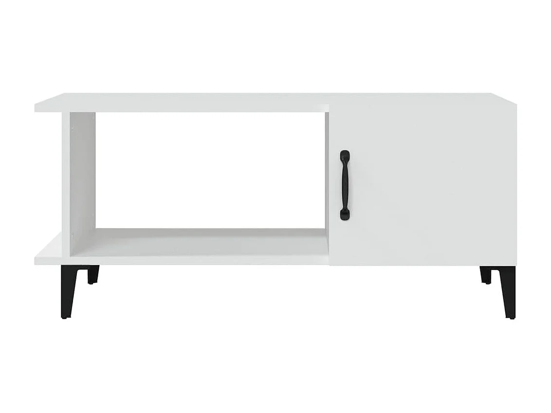 Table basse Blanc 90x50x40 cm Bois d'ingénierie