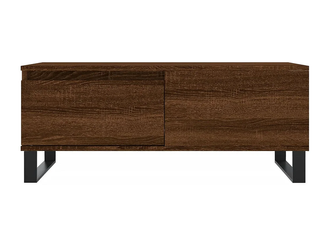 Mesa de centro 90x50x36,5cm derivados madeira carvalho castanho