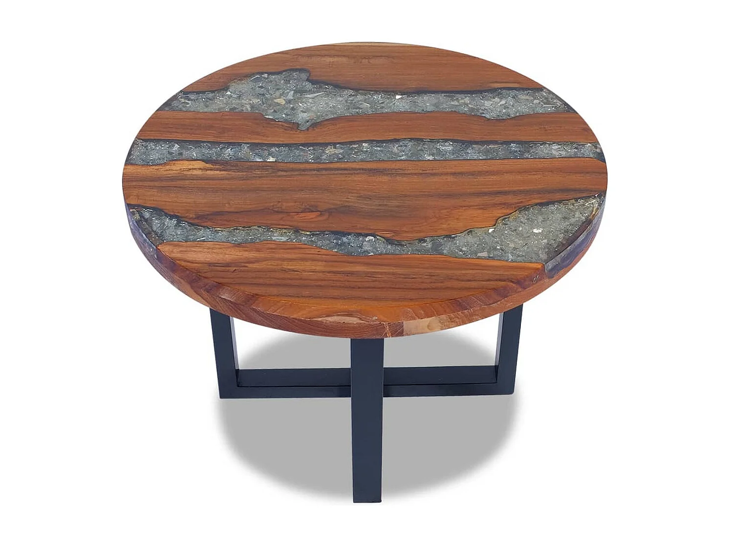 Table basse Teck Résine 60 cm