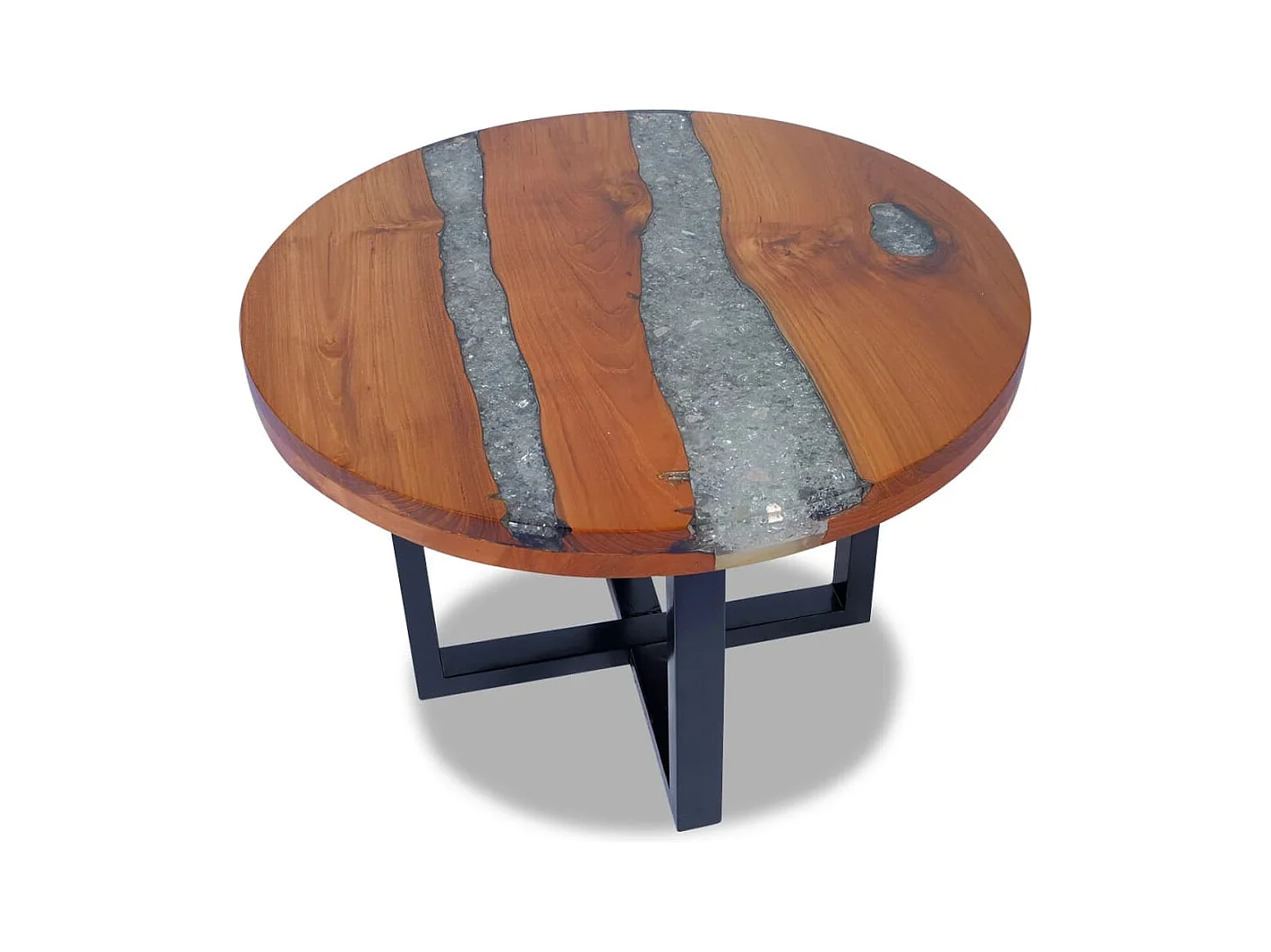 Table basse Teck Résine 60 cm