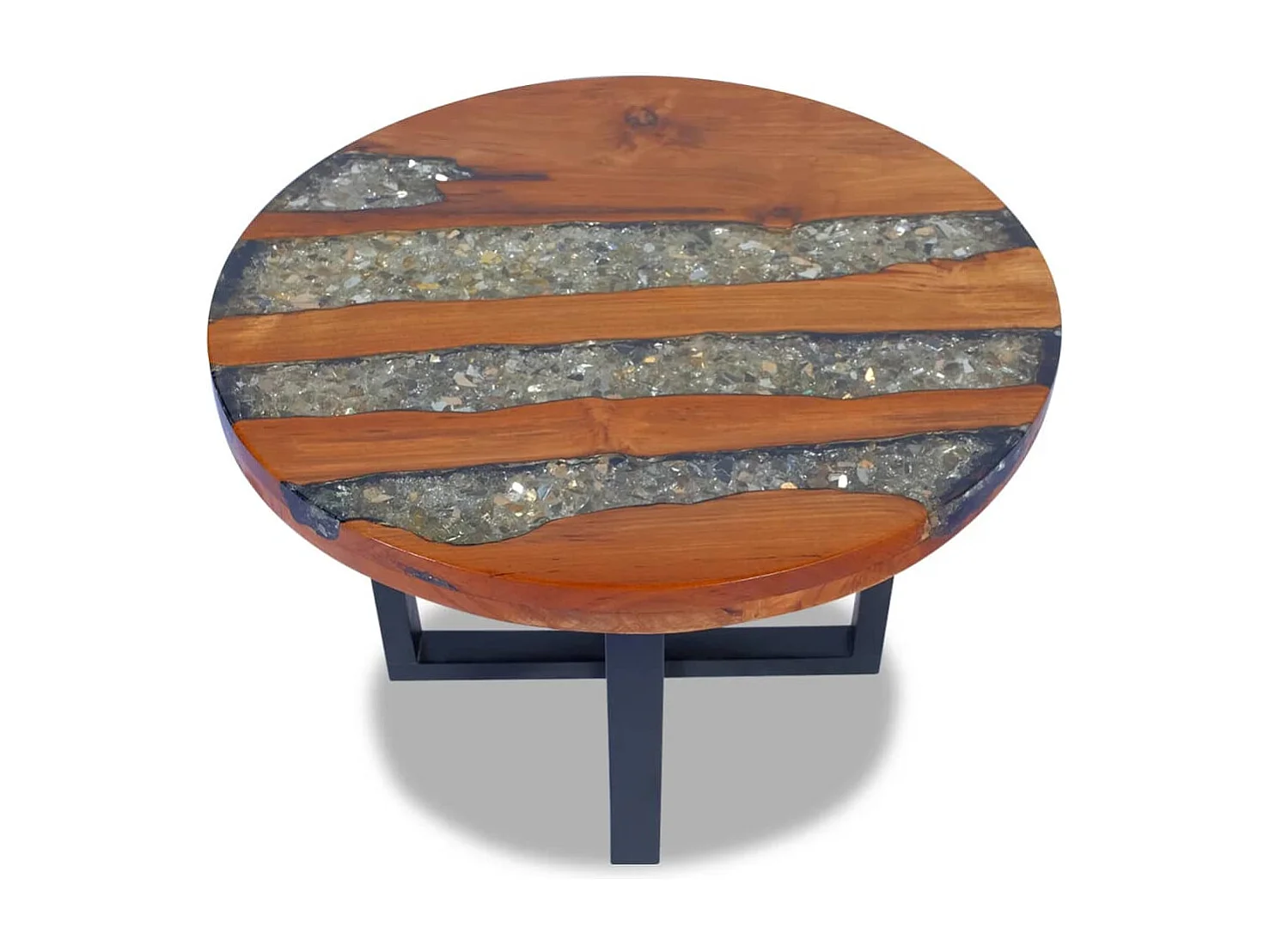 Table basse Teck Résine 60 cm