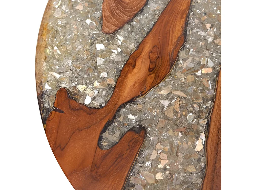 Table basse Teck Résine 60 cm