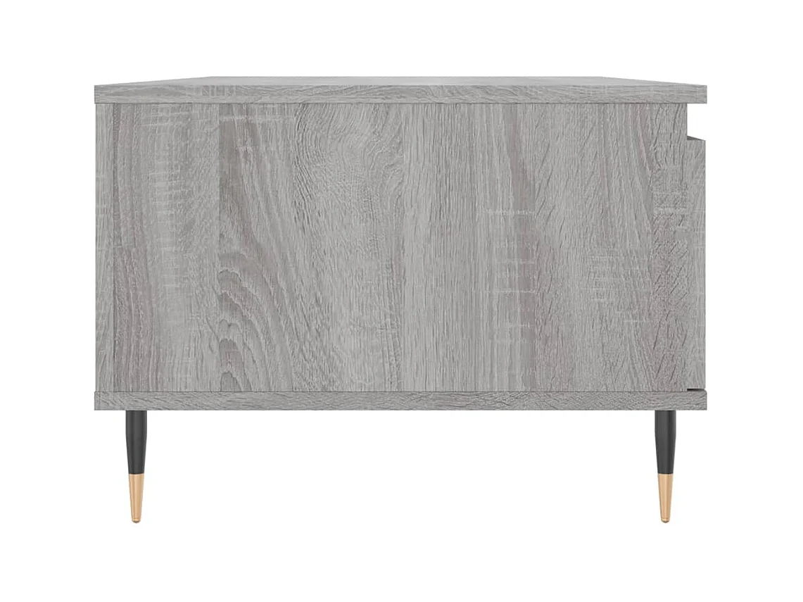 Table basse Sonoma gris 90x50x36,5 cm Bois d'ingénierie