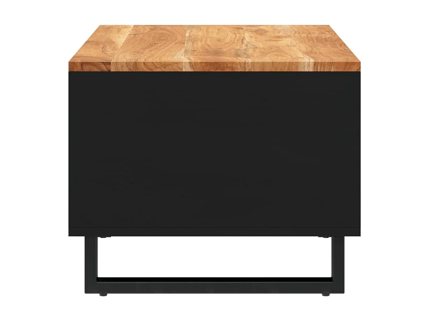 Mesa de centro de madera maciza de acacia 90x50x40 cm