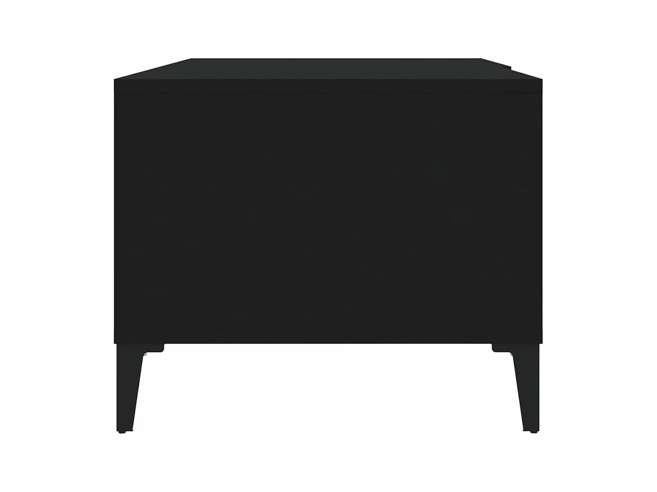 Table basse noir 90x50x40 cm bois d'ingénierie