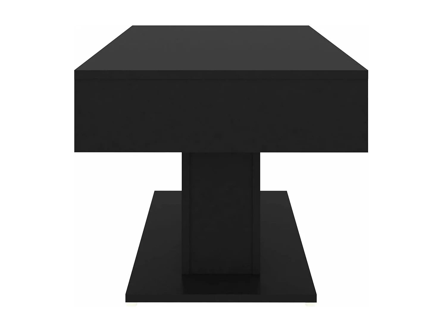 Salontafel 96x50x45 cm bewerkt hout zwart