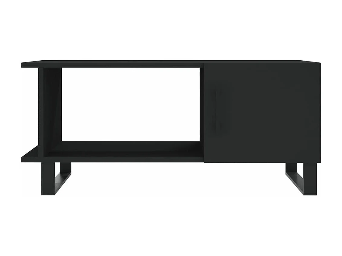 Table basse noir 90x50x40 cm bois d'ingénierie