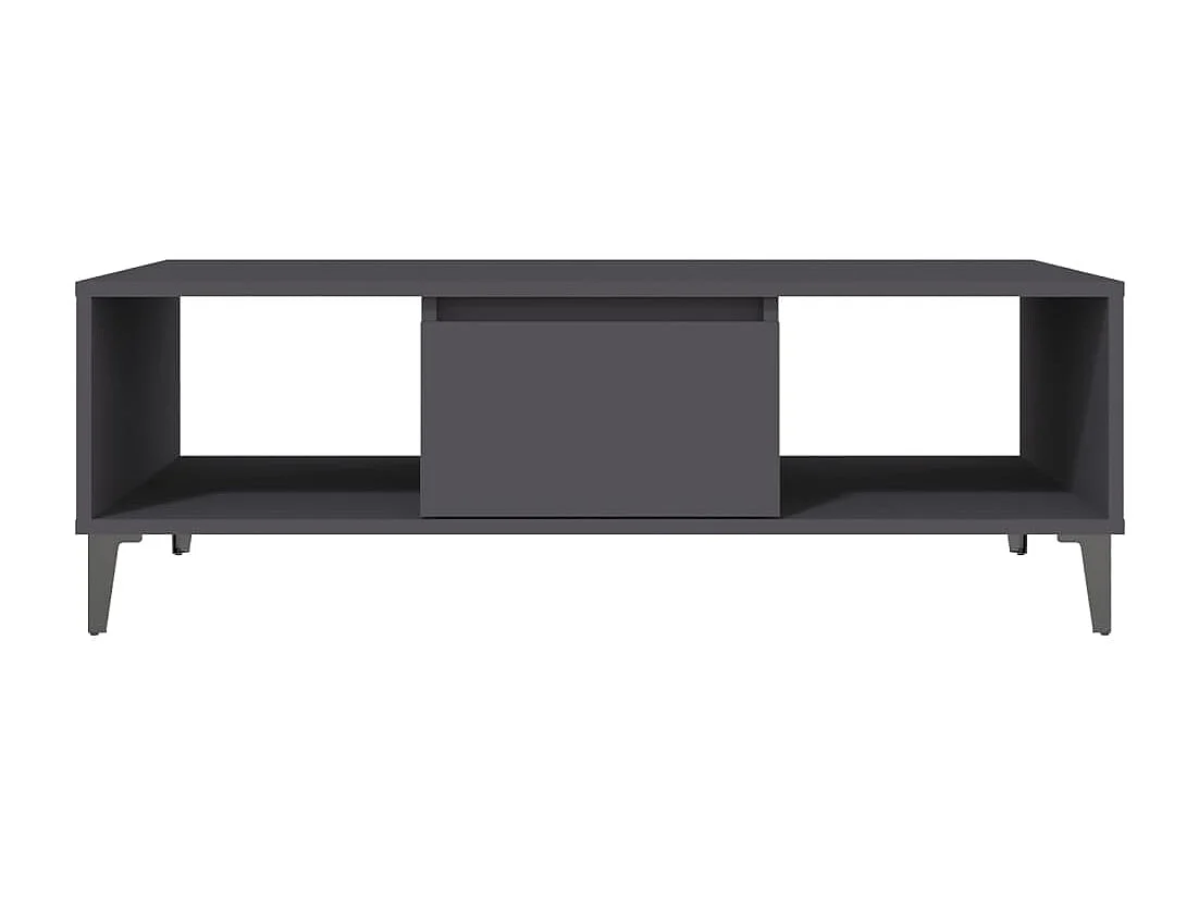 Table basse Gris 103,5x60x35 cm Aggloméré