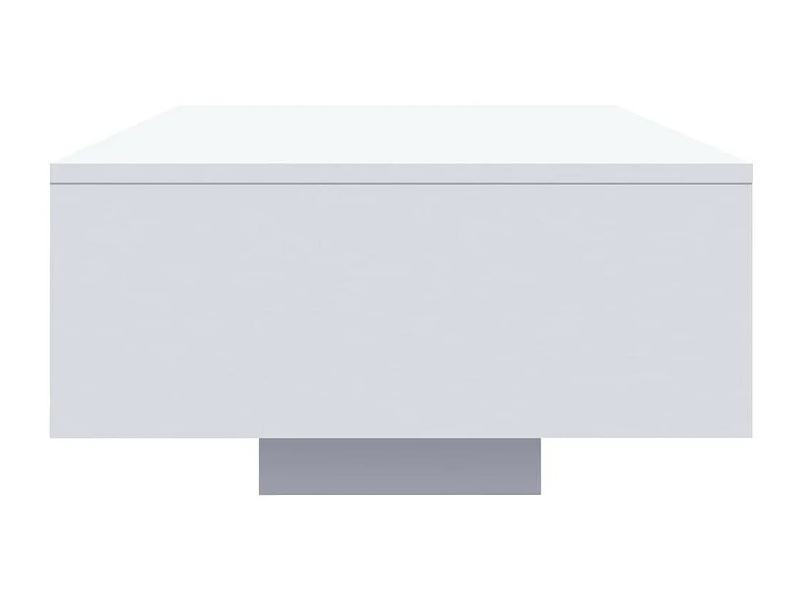 Salontafel met LED-verlichting 85x55x31 cm wit