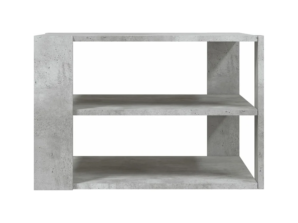 Table basse gris béton 59,5x59,5x40 cm bois d'ingénierie