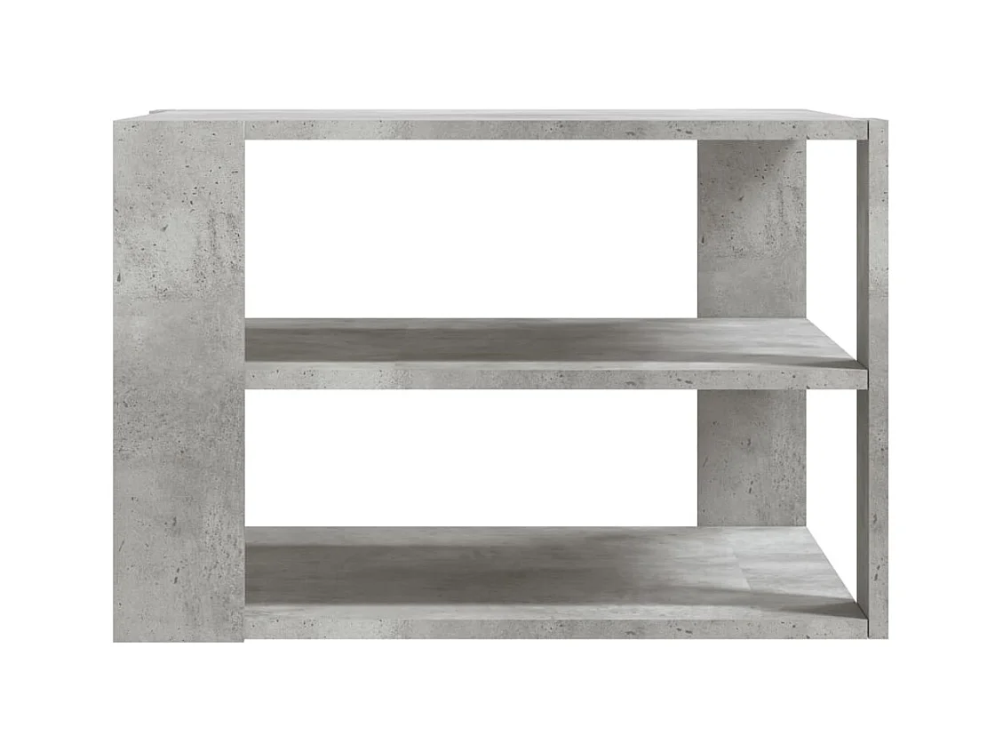 Table basse gris béton 59,5x59,5x40 cm bois d'ingénierie