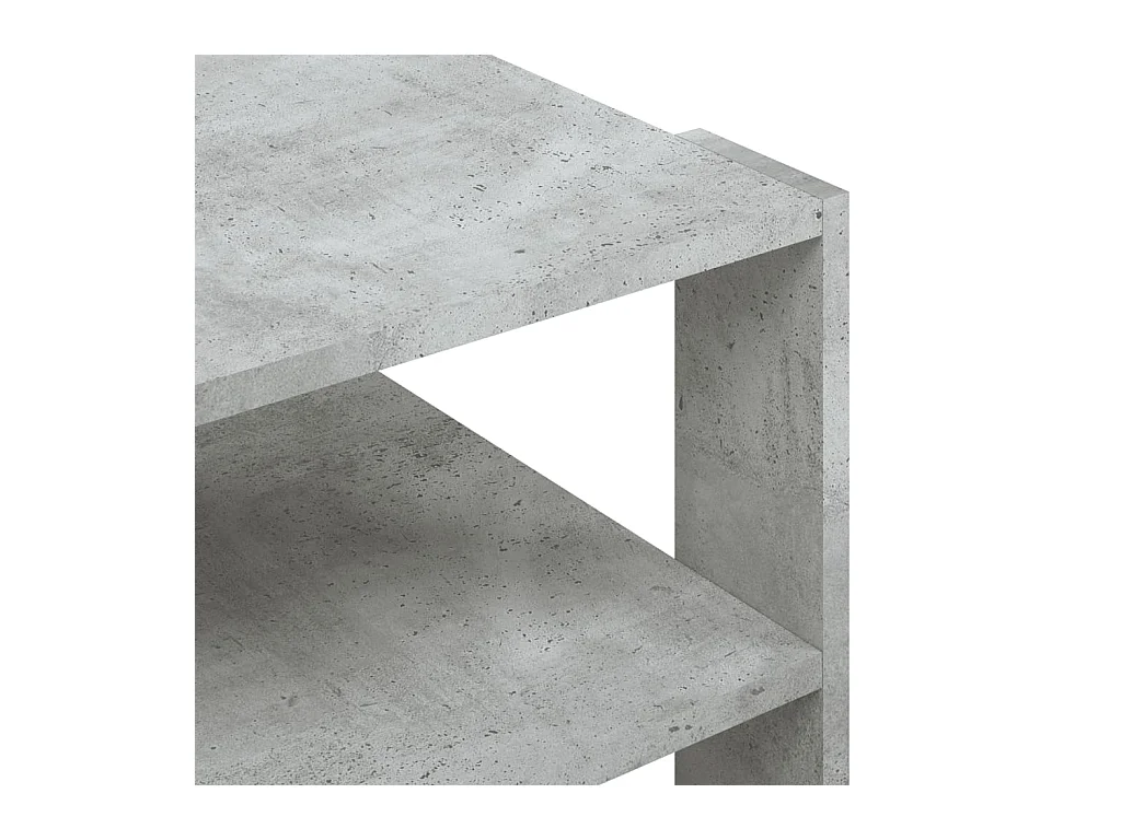 Table basse gris béton 59,5x59,5x40 cm bois d'ingénierie