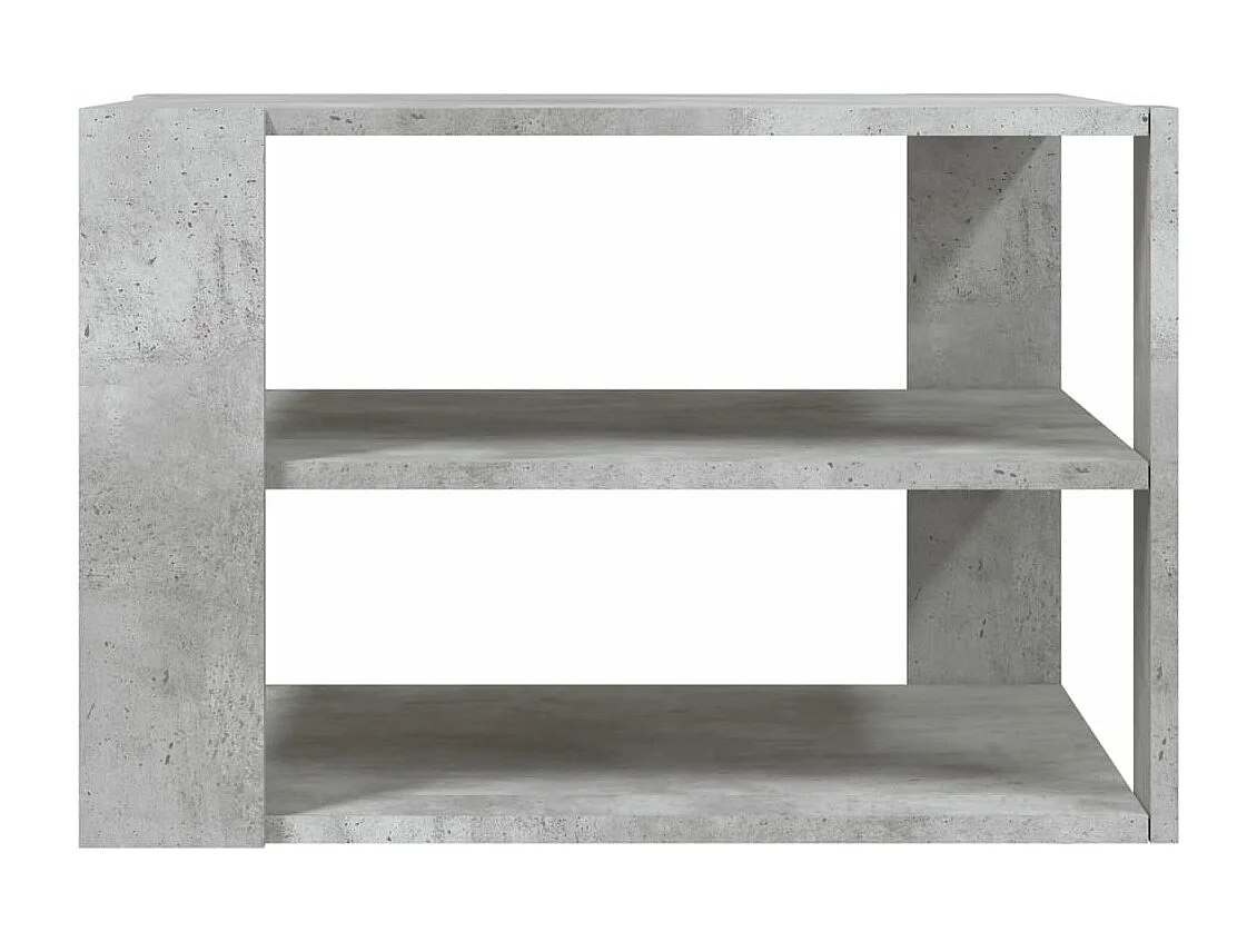 Table basse gris béton 59,5x59,5x40 cm bois d'ingénierie