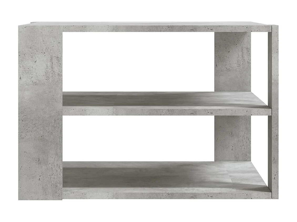 Table basse gris béton 59,5x59,5x40 cm bois d'ingénierie