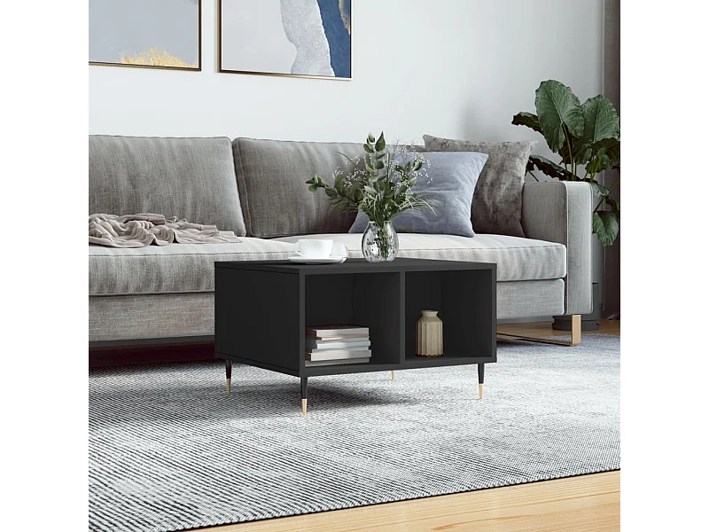 Mesa de centro 60x50x36,5 cm derivados de madeira preto