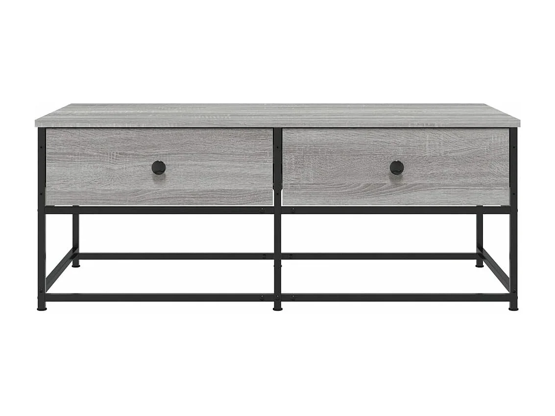 Salontafel 100x51x40 cm bewerkt hout grijs sonoma