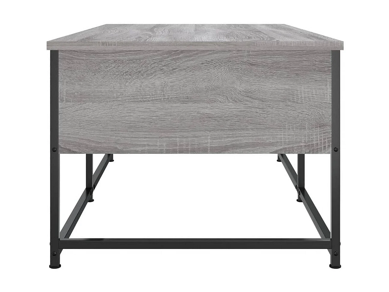 Salontafel 100x51x40 cm bewerkt hout grijs sonoma