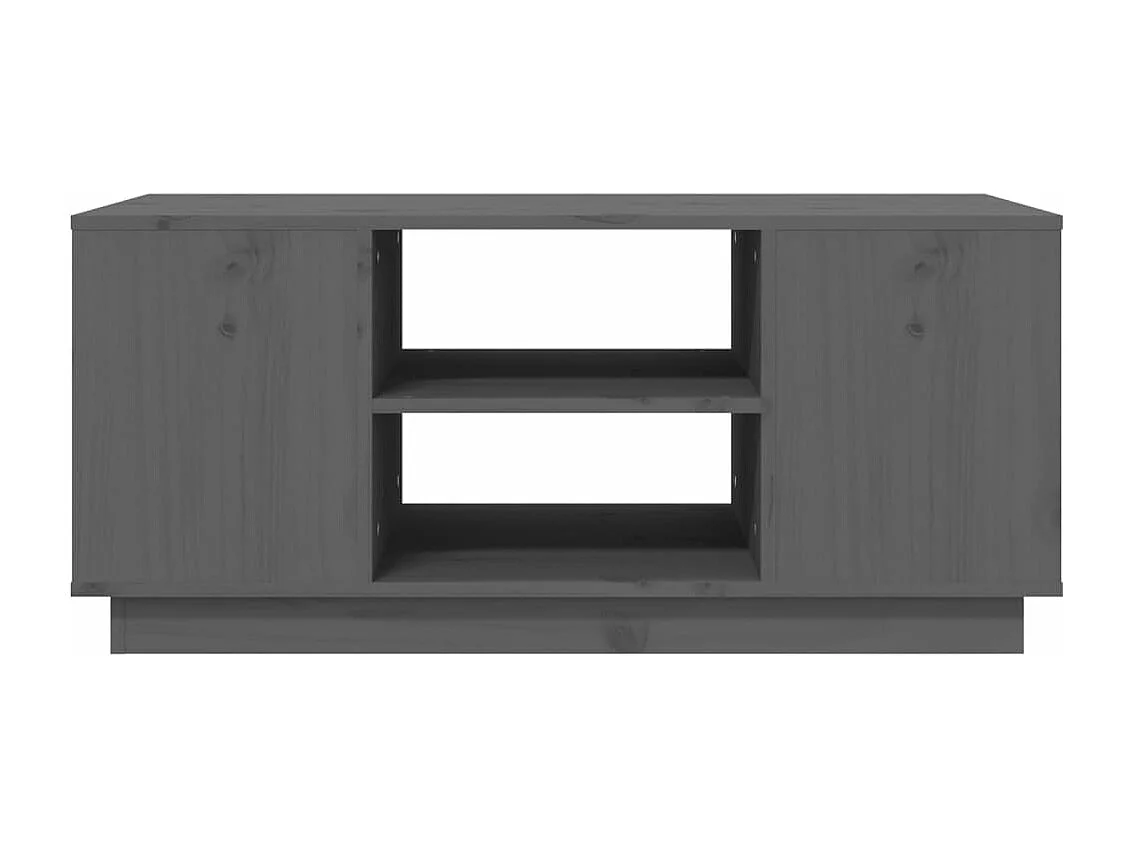 Table basse Gris 90x49x40,5 cm Bois massif de pin