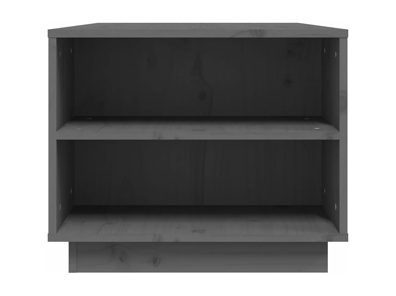 Table basse Gris 90x49x40,5 cm Bois massif de pin