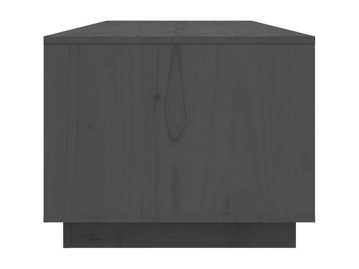 Table basse Gris 110x50x40 cm Bois massif de pin