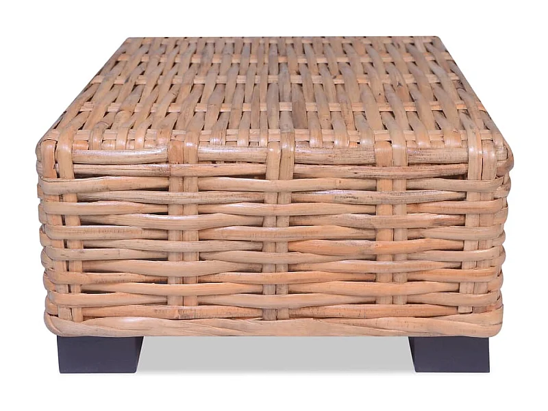 Mesa de centro em vime natural 45x45x30 cm