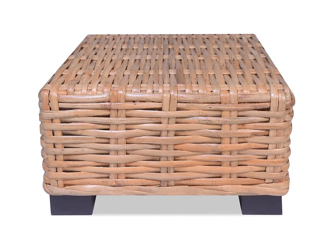 Table basse Rotin naturel 45 x 45 x 30 cm